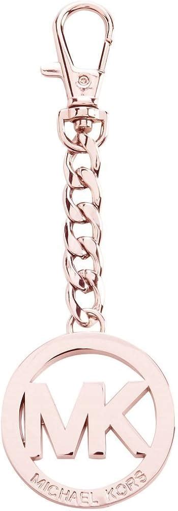 michael kors mk keychain handbag charm rose gold